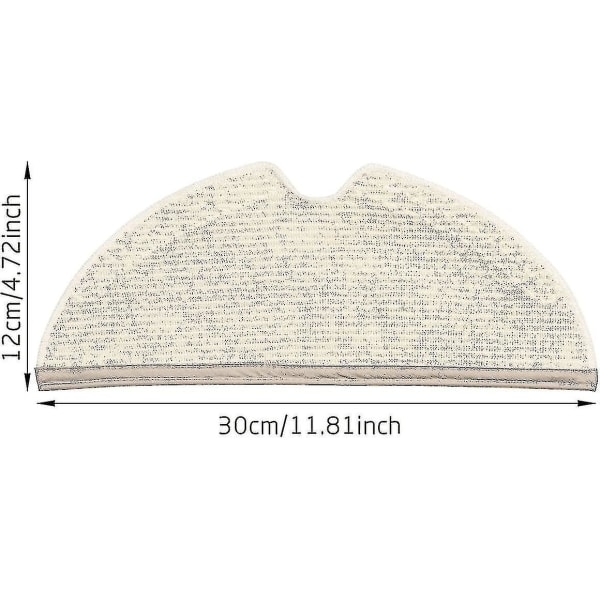 12 stk. rengøringsklude til Roborock Q7 Max S6 Maxv S5 S50 S51 S55 S6 S5 Max Q7 Max Plus / Q7 Max+ støvsuger, udskiftningstilbehør moppe til Xia