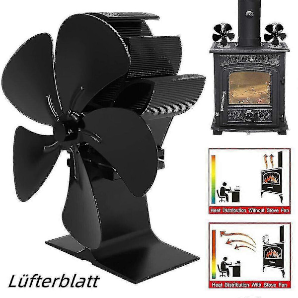 New Hot Air Fan Fireplace Fan Blade For Fan Burning Wooden Box