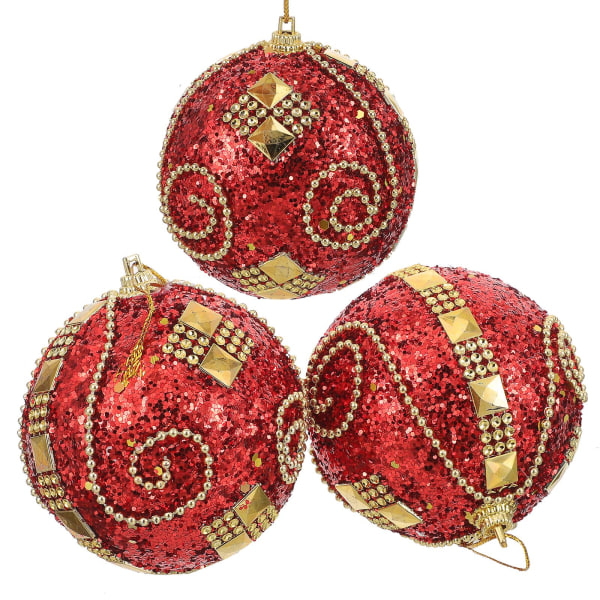 3pcs Creative Party Hanging Balls Xmas Festival Balls Pendant Home Scene Adorn