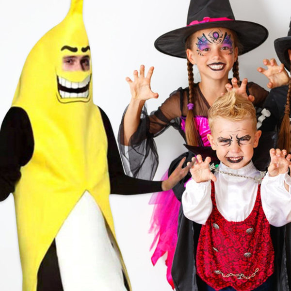 Banan Blixtdräkt Rolig Vuxen Halloween Maskeraddräkt Herr Rolig Halloween,Het