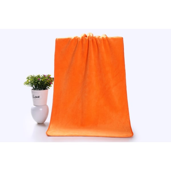 2 badehåndklær 35*75cm oransje