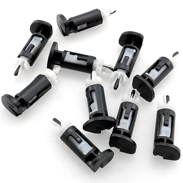 10 stk. Plastikmonteringssclips til 4-vejs CPU-kølere 1155 775 CPU-kølelegeme monteringsstift trykskrue køler