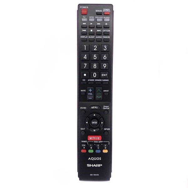 Gb118wjsa för Sharp Aquos TV-fjärrkontroll Lc60c6600 Lc60c6600u Gb005wjsa