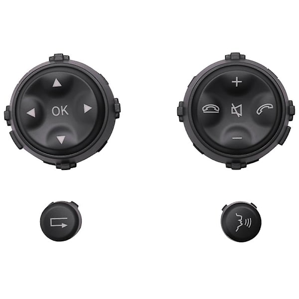 Multifunksjonsknapp for bilratt til W221 S-klasse S280 S300 S350 S400 svart