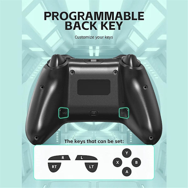 Trådbunden Spelkonsol med Programmerbar Turbo-funktion Hall Trigger /LITE/PC/Android Konsol