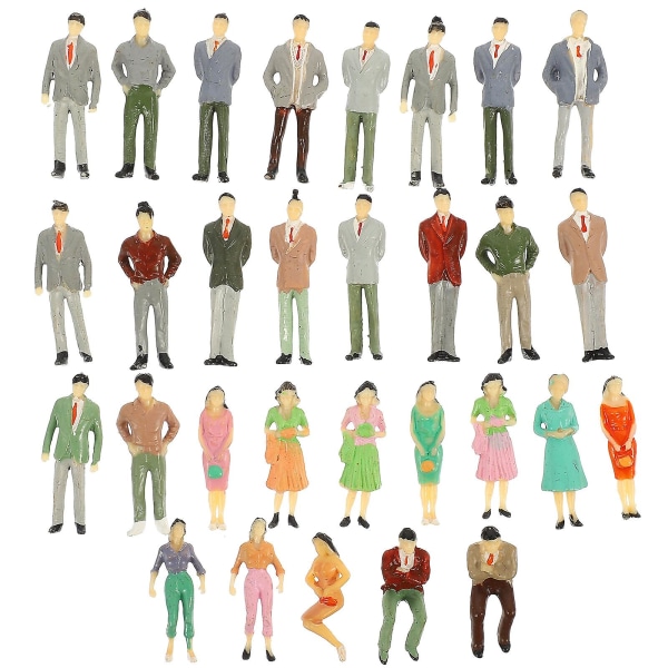 30 stk Miniatyr Personer Figur Tiny People Figurer Minifigurer Miniatyr figurer