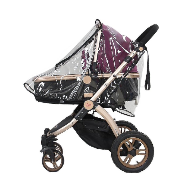 Universal Pushchair Pram Transparent Wind Shield Rain Cover - Clear