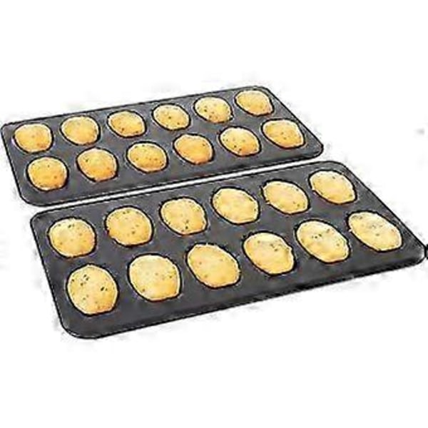 Non-Stick Madeleineform med kolstålskonstruktion, jämn gräddning & kraftiga Madeleinekakformar Elegant fransk konfektyrupplevelse, för