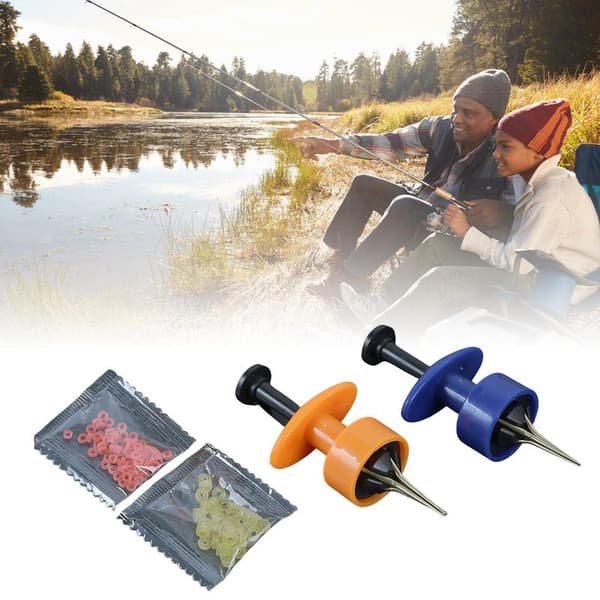2-delt linkbinder sæt (inklusive agn) linkbinder elastisk linkbinder tykt fiskegrej