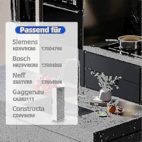 Nye Modeller 2024 4 stk. Aktiveret Kulfiltre Til Emhætte Siemens Hz9vrcr0 17004796 / Bosch Hez9vrcr0 17004805 / Neff Z821vr0 - GXCC