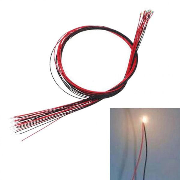 10x Togbane Jernbane Gulvlampe Mini Have Plæne LED Lys Landskab Varm Hvid