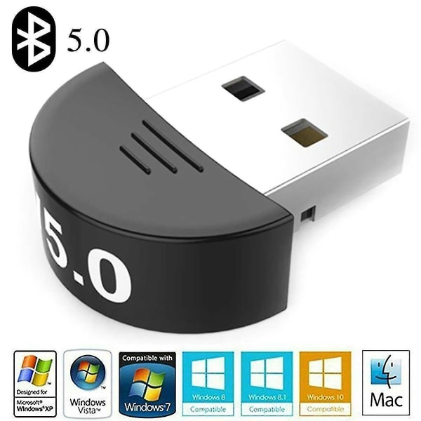 (best) USB Bluetooth 5.0 trådløs bil Fm-sender Aux Stereo Audio Receiver Adapter