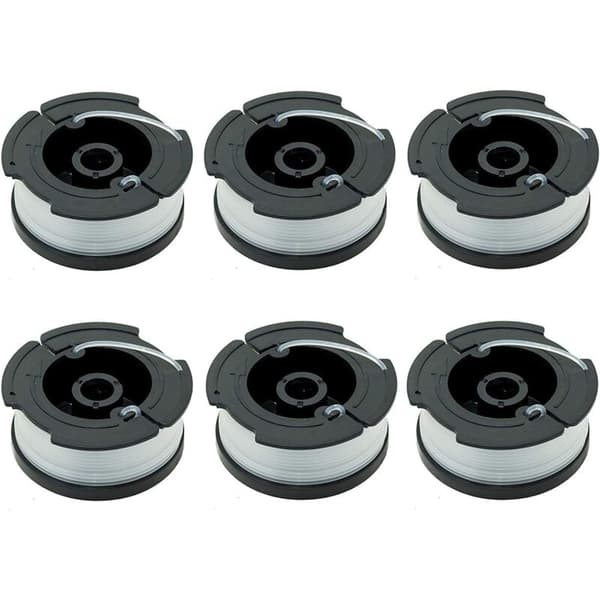 Pakke med 6 A6481 A6485 spoler til Black & Decker gresstrimmere
