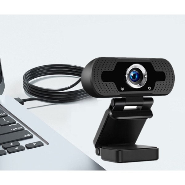 Højopløselig 1080P-kamera med mikrofon til konferencer, undervisning og live-streaming.