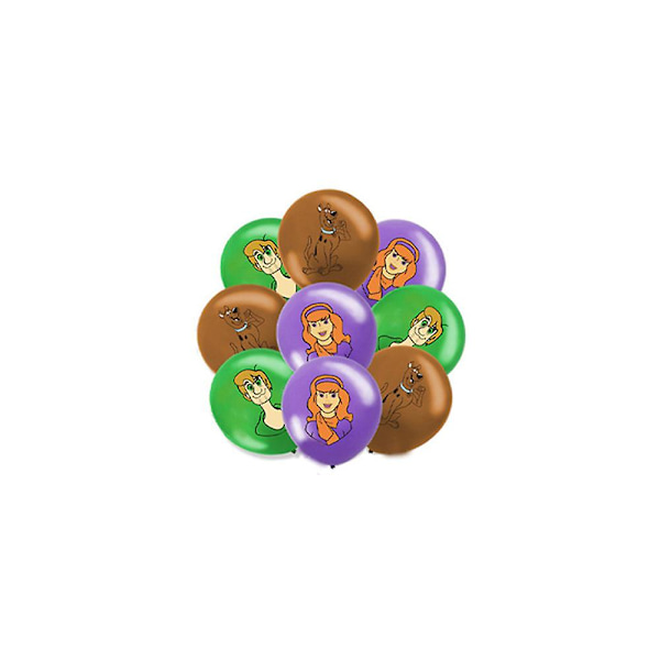 Scooby Doo-tema barnkalas Happy Birthday festartiklar kit inklusive banderoll ballonger tårta cupcake toppers dekor set