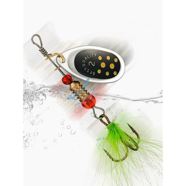 Fiskesett med 16 spinnere