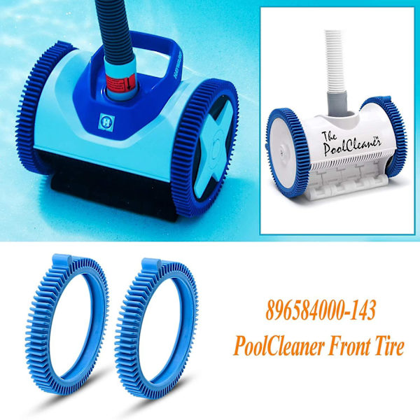 2 stk. 896584000-143 Blå forreste dæk kit med Super Hump, erstatning for Haywood Poolvergnuegen Select poolrensere