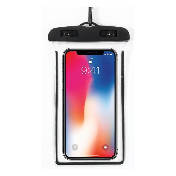 2 kpl Vedenpitävä phone case - Universal Waterproof Phone Case (musta) Betterlifefg