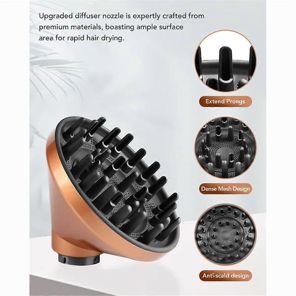 Diffuserdyse & Wave+Curl Diffuser til HS01 HS05 HS08 Diffuserdyse Tilbehør
