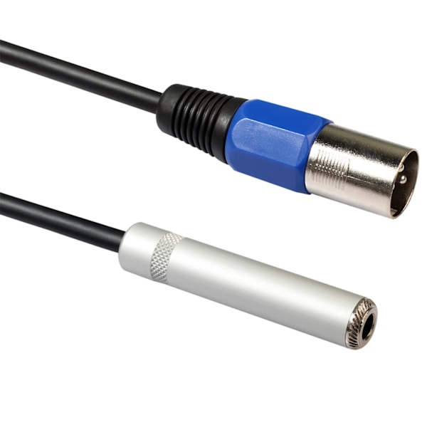 1/4 tuumaa XLR-kaapeli, tasapainotettu 1/4 tuuman naaras XLR-uros stereokaiutinsovitin, neljännes tuumaa / XLR-uros
