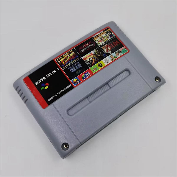 Super 130 i 1 Spil Spilkort til SFC 16 Bit Spilkonsol