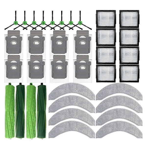 Til Combo J7+, J9+ Udskiftningssparedele Tilbehør Hovedsidebørste Hepa Filter Mop Klud Støv B