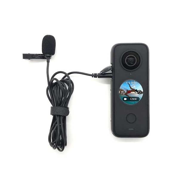 For One X2 Lavalier Mikrofon Håndholdt Sport Kamera Tilbehør Hi-fi Lyd Støyreduksjon