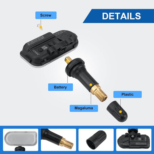 2025 Senaste Modell TPMS Sensor 68249197AA Förprogrammerad Däcktrycksövervakningssystem Ersättning för 2014-2018 RAM 1500 2500 3500 4500 5500
