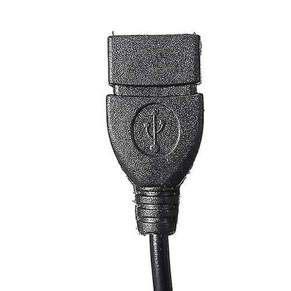 Naievear 3,5 mm hane ljud Aux-in-uttag till USB 2.0 typ A hona OTG-omvandlarkabel - YKY416