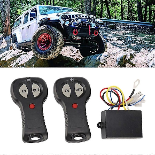 12V Trådlös Elektrisk Vinsch Fjärrkontroll för ATV SUV Handset Switch Controller