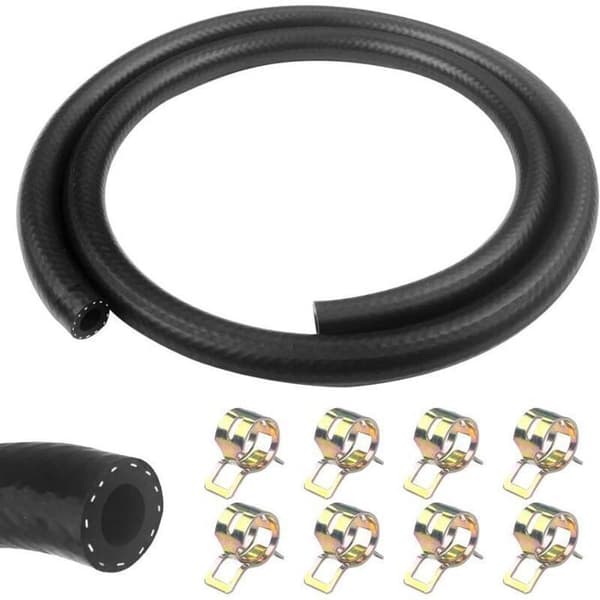 8 mm bränsleslang, 1 meter lång - 8 mm innerdiameter - Oljebeständigt nitrilgummi