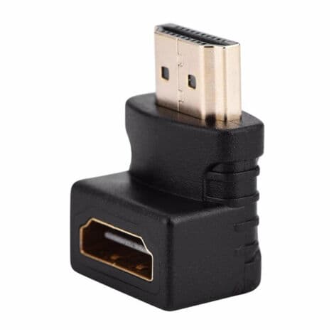 HDMI-uros-HDMI-naaras-videoadapteriliitin, 90° kulma, TV C-063