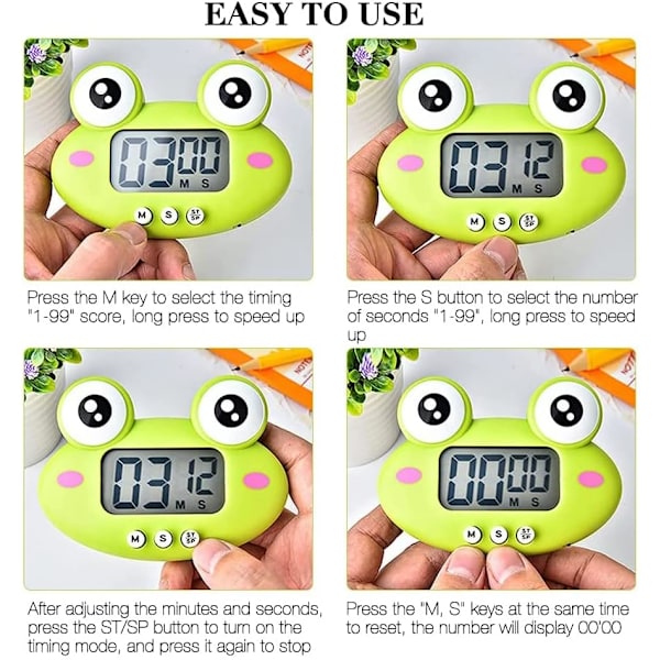køkken timer, køkken timer med lcd display, magnetisk køkken timer,