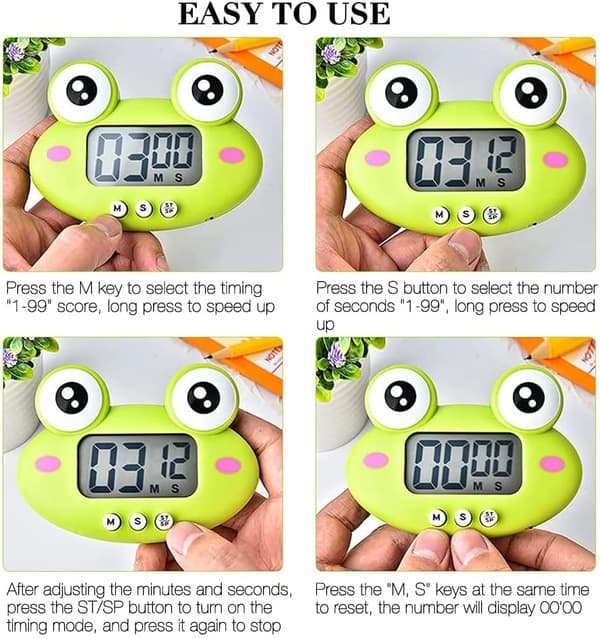 kökstimer, kökstimer med LCD-display, magnetisk kökstimer,