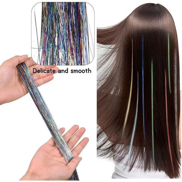 Hårforlengelse - Tinsel Hårstrå - 12 Farger - Rett Hår Micro Ring Forlengelser
