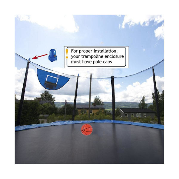 Trampolin Basketkorg med Mini Basketboll Lätt att Installera Basketkorg Trampolin för Brea