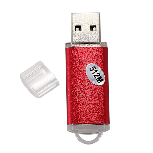 BESTRUNNER 64/128/256/512MB USB 2.0 Flash-minne Pen Drive Lagring TummeFärg:Röd Kapacitet:512MB