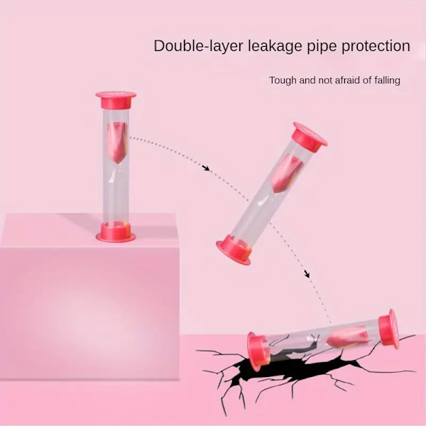 1:a Färgglad Plast Timglas Timer Set - 2 Minuter Grönt Sandklocka för Studenter, Perfekt Present & Pooltillbehör