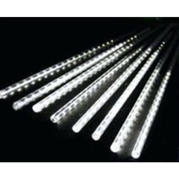Lysende krans LED meteorbruser diamantur indendørs og udendørs jul-30CM [8 stykker for et sæt] plug-in betaling, hvidt lys
