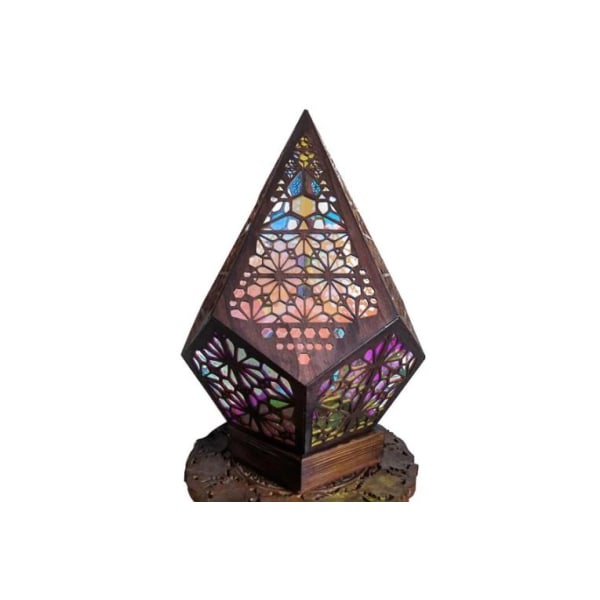 Bohemian Mosaic Starry Sky Floor Projections Lamp Table Bed