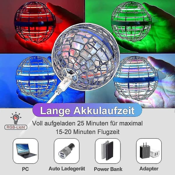 Hover Flyvende Bold, Magisk Spinner Bold Rgb Lys Flyvende Bold