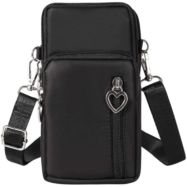 Monipuolinen Mini-matkapuhelinlaukku Crossbody Bag Matkapuhelinlaukku Pysty kolikkolaukku