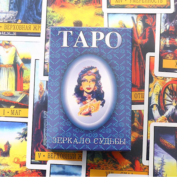 Russisk Version Tarot Spejl af Skæbnen Kort Spil Divination Board Tarot Kort