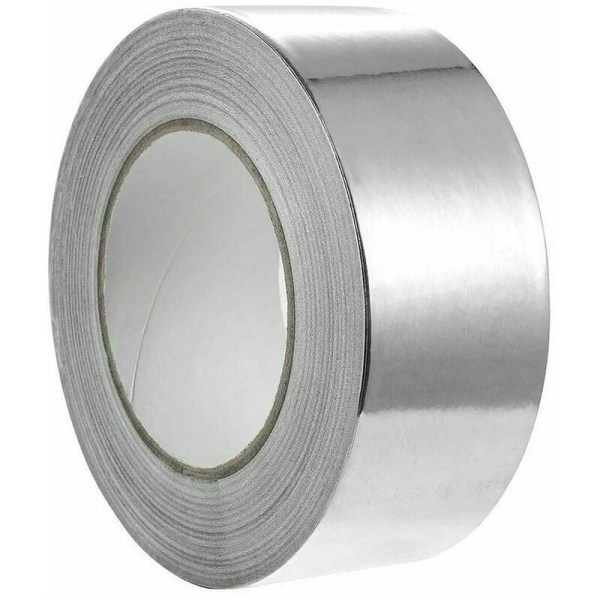 Aluminiumstape til reparation, vandtæt og varmebestandig klæbemiddel 48 mm x 10 m (rulle x 1, sølv)
