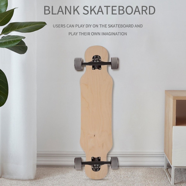 9-lags lønnetre blank skateboard 8 tommers skateboard naturlig skateboard dekk skateboard dekk lønnetre longboard