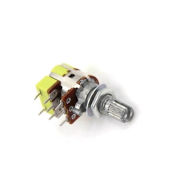 Hot1st B50K 50K Ohm Dubbel Linjär Potentiometer Volymkontroll med Strömbrytare