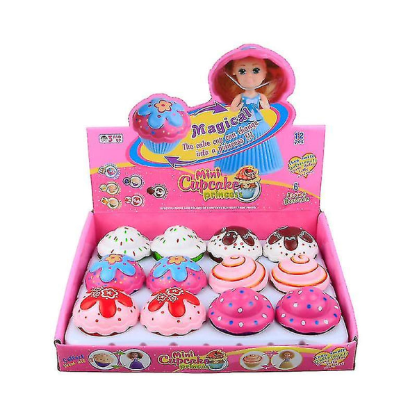 Søde Cupcake Dukker Prinsesse 8 cm Cupcake Surprise Doll Deformerbar Bonecas Legetøj Til Fødselsdagsgave Mini Cup Cake Dukke Til Børnegave