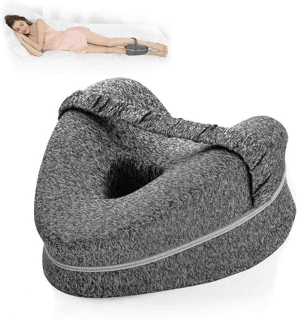 Benpude, Ergonomiske Side Sovende Puder, Memory Foam Knæpude Med Rem Til Sidesover, Le