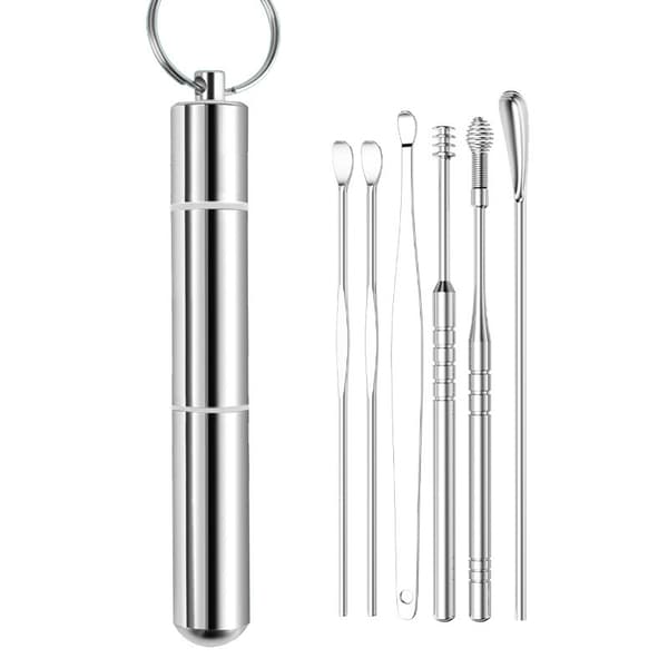 Ear Wax Removal Tool Kit Silver