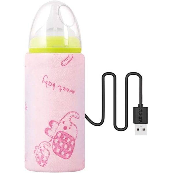 Bärbar flaska USB värmeväska med baby - USB laddningstermostat